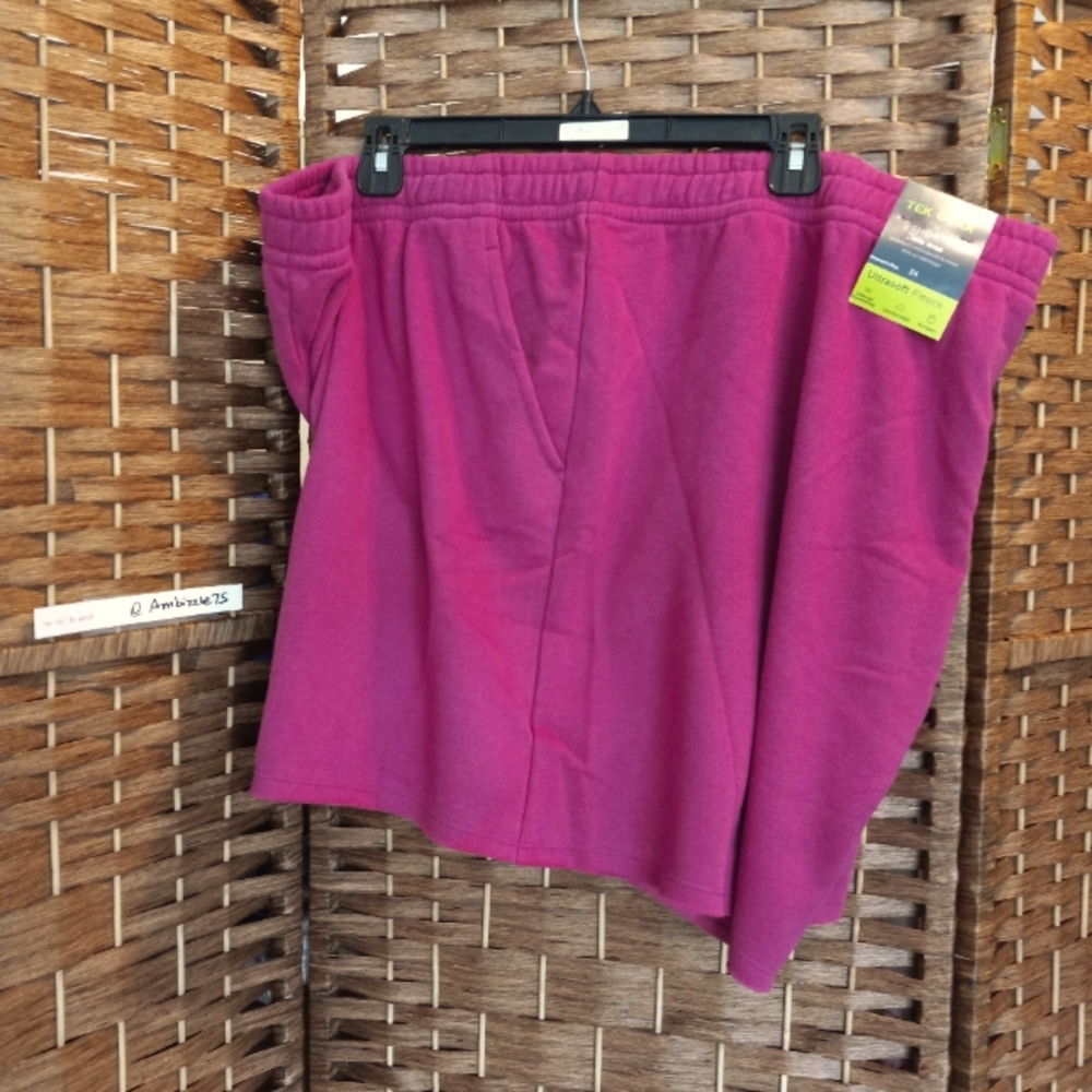 Tek Gear Shorts Ultrasoft Fleece Raw Hem